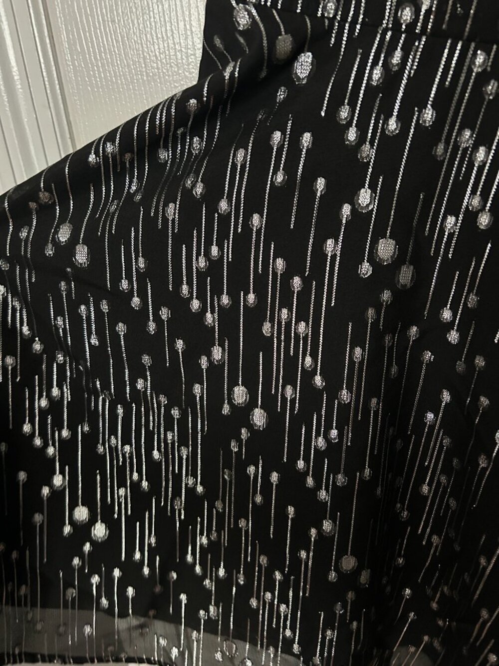Trixxi Black and Silver Shimmery Party Dress Junior's Size 1 Y2K New Year's Glam - Picture 7 of 15